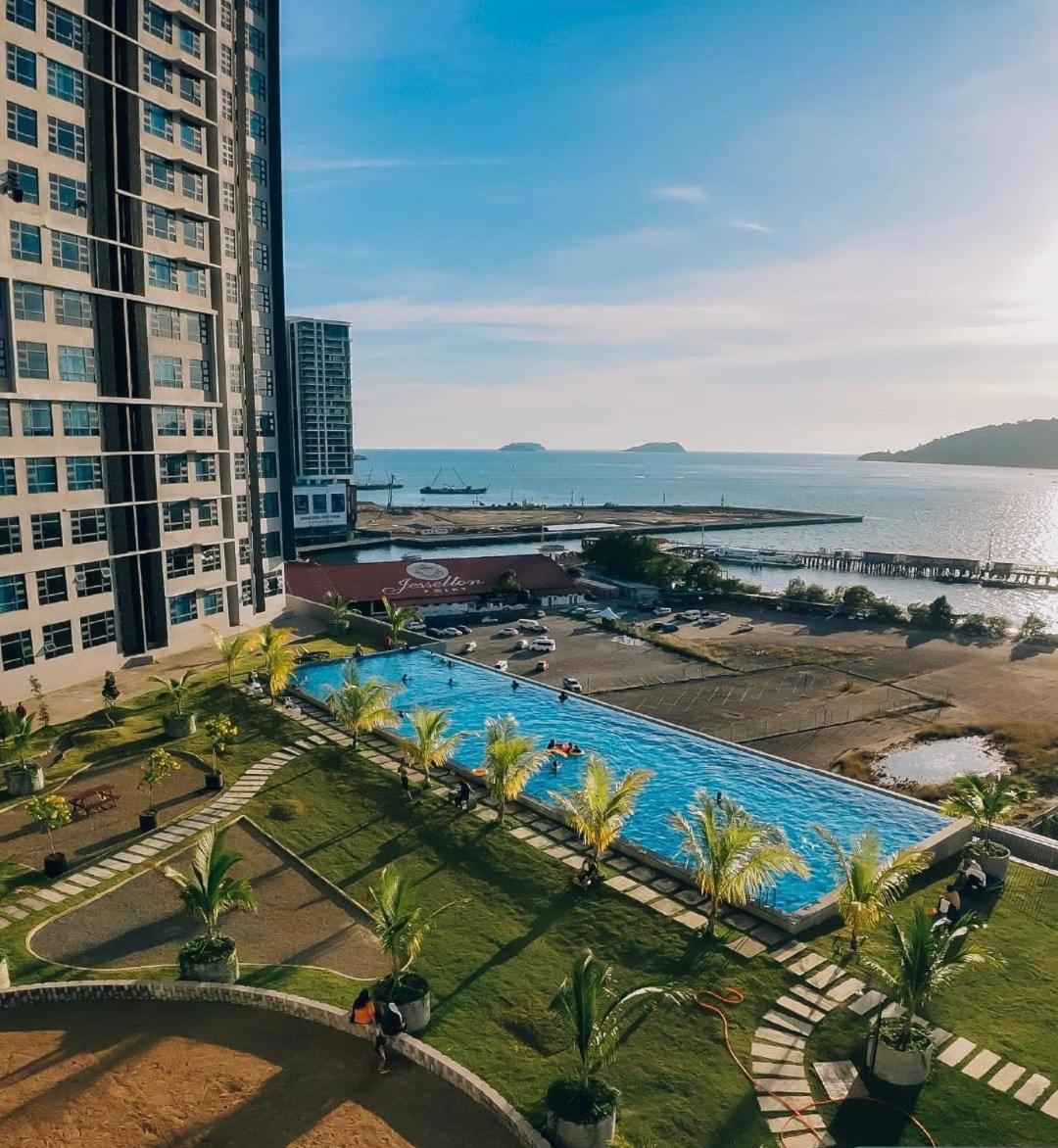 Seaview Luxury Condo Homestay 2Bed 2Bath Jesselton Quay By R2 Residence 亞庇 外观 照片